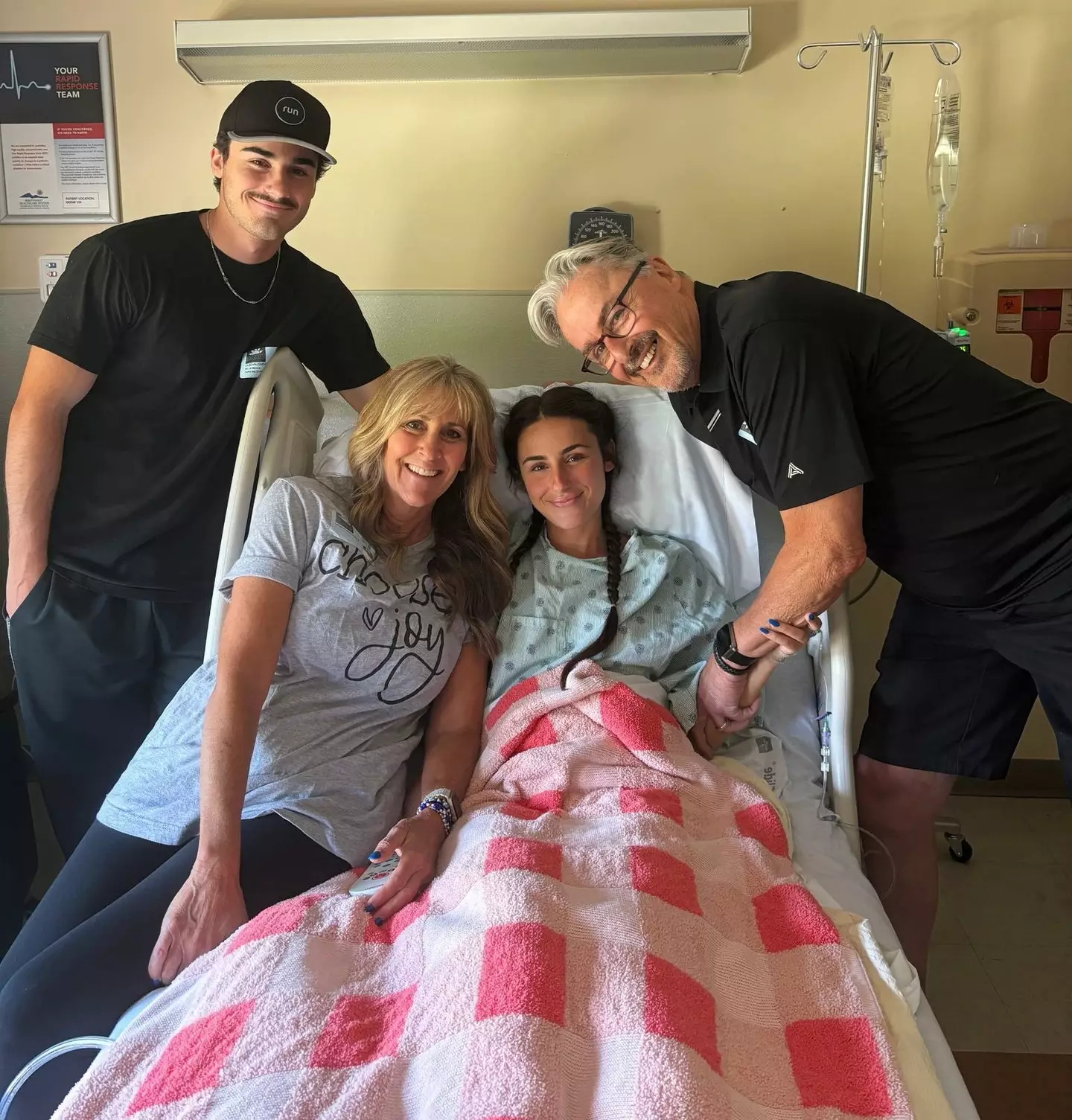 Months later, she was diagnosed with stage three colon cancer and after having her tumour removed is on chemotherapy (Meagan Meadows / SWNS)