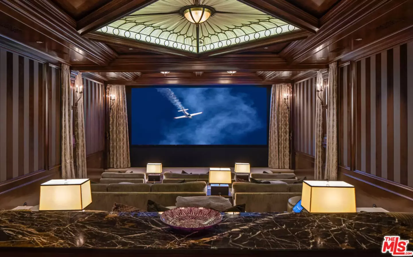 Wahlberg could watch himself on the big screen from the comfort of his own home.