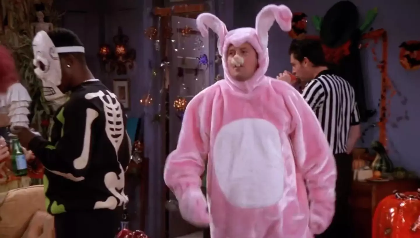 Matthew Perry gave viewers comedy gold while sporting the pink bunny costume in the episode.