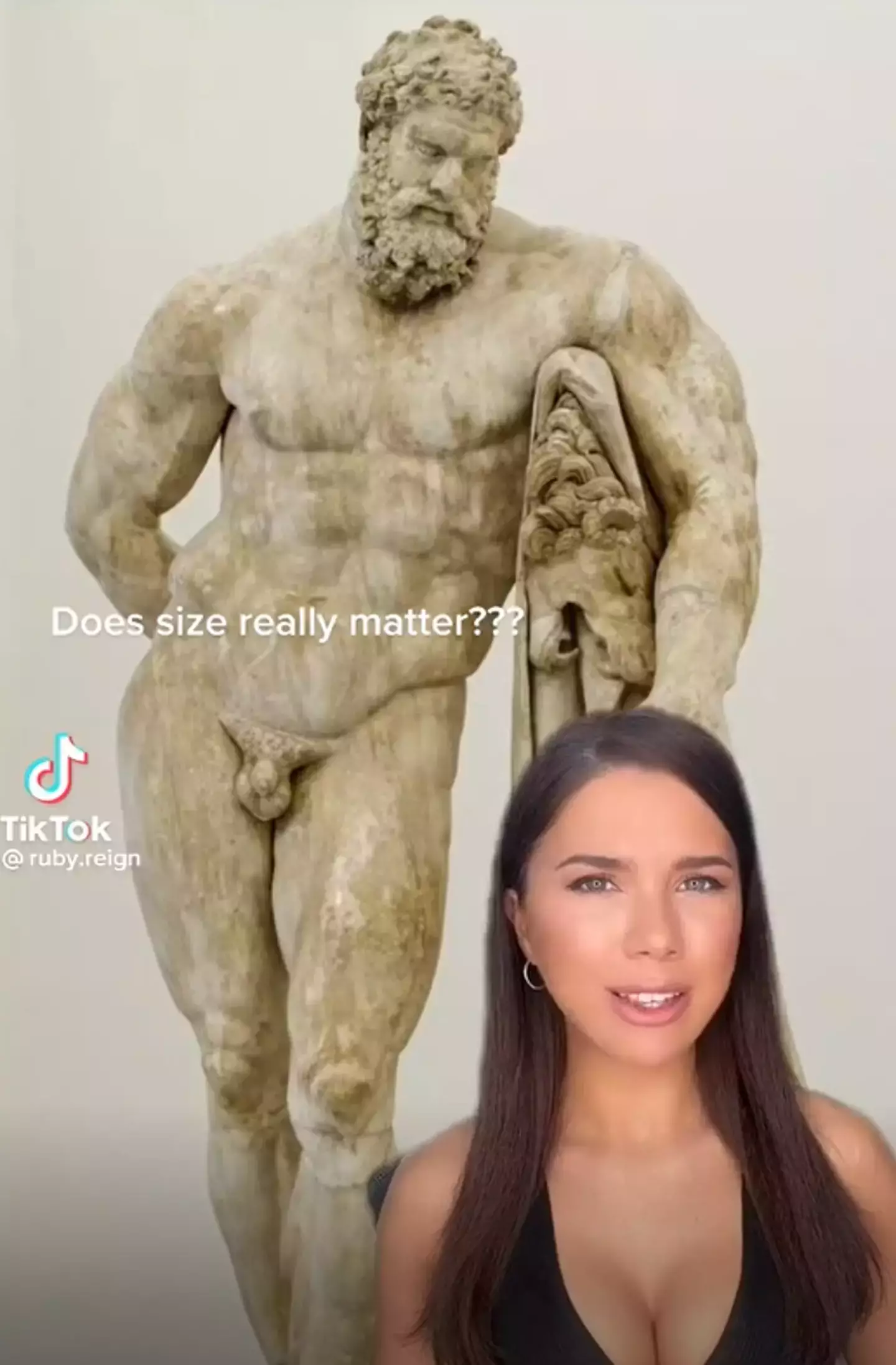 Ruby did us all a favour and got to the bottom of the bizarre sizing. (TikTok/@rubysaysstuff)