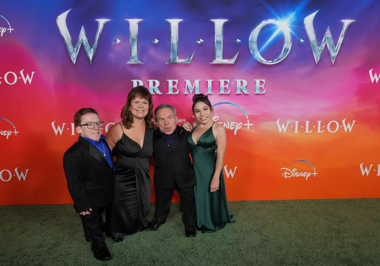 Warwick Davis at the premiere of Willow.