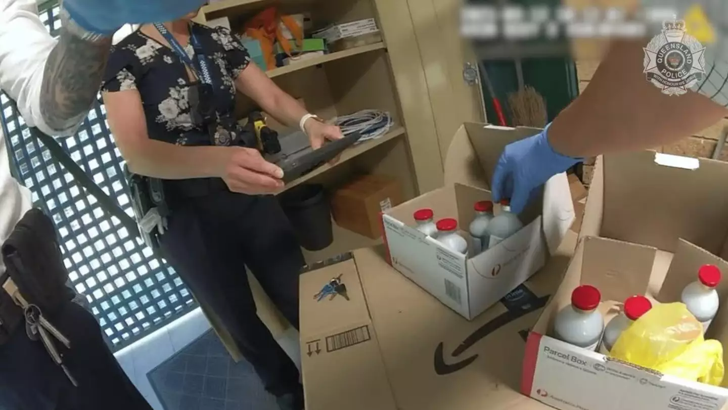 Police say they found the animal euthanasia drug pentobarbital at the man's home (Queensland Police Service)