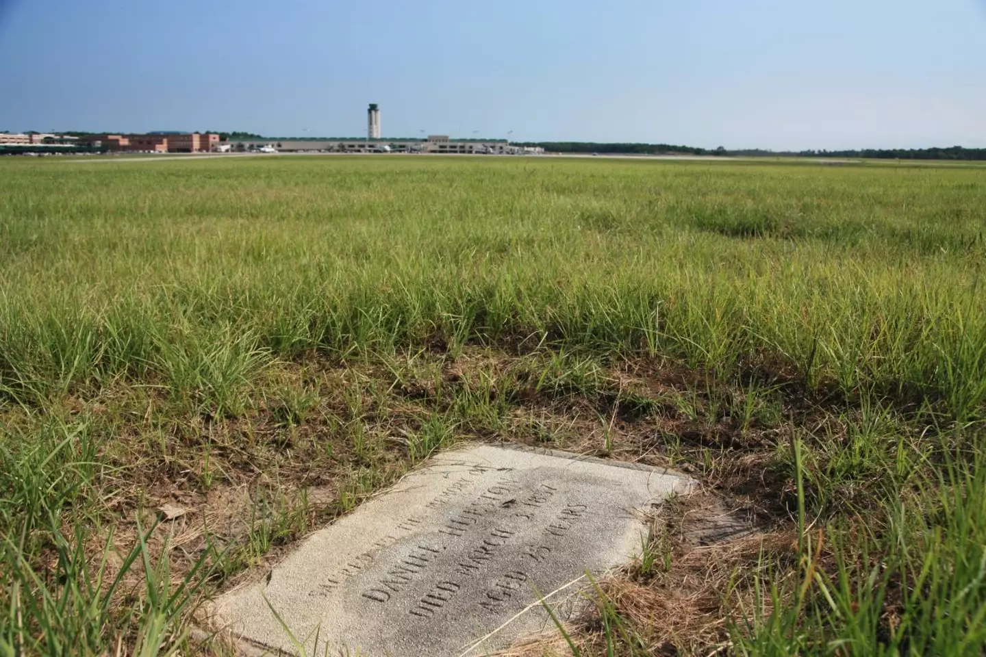 Their relatives Daniel Hueston and John Dotson are also buried close by (Savannah/Hilton Head Airport)