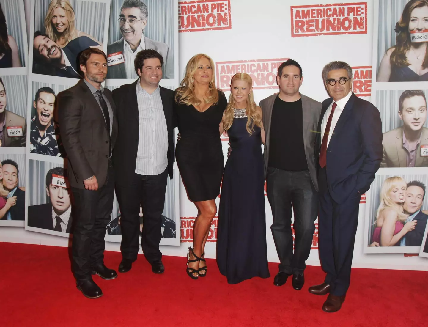 Some of the cast at the 2012 premier of American Pie: The Reunion.