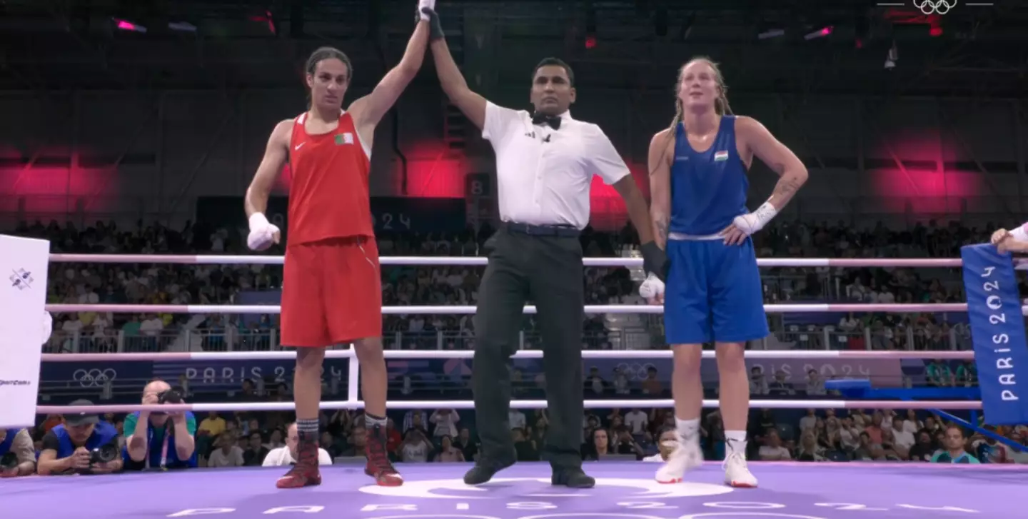 Imane Khelif has qualified for a medal. (Eurosport)
