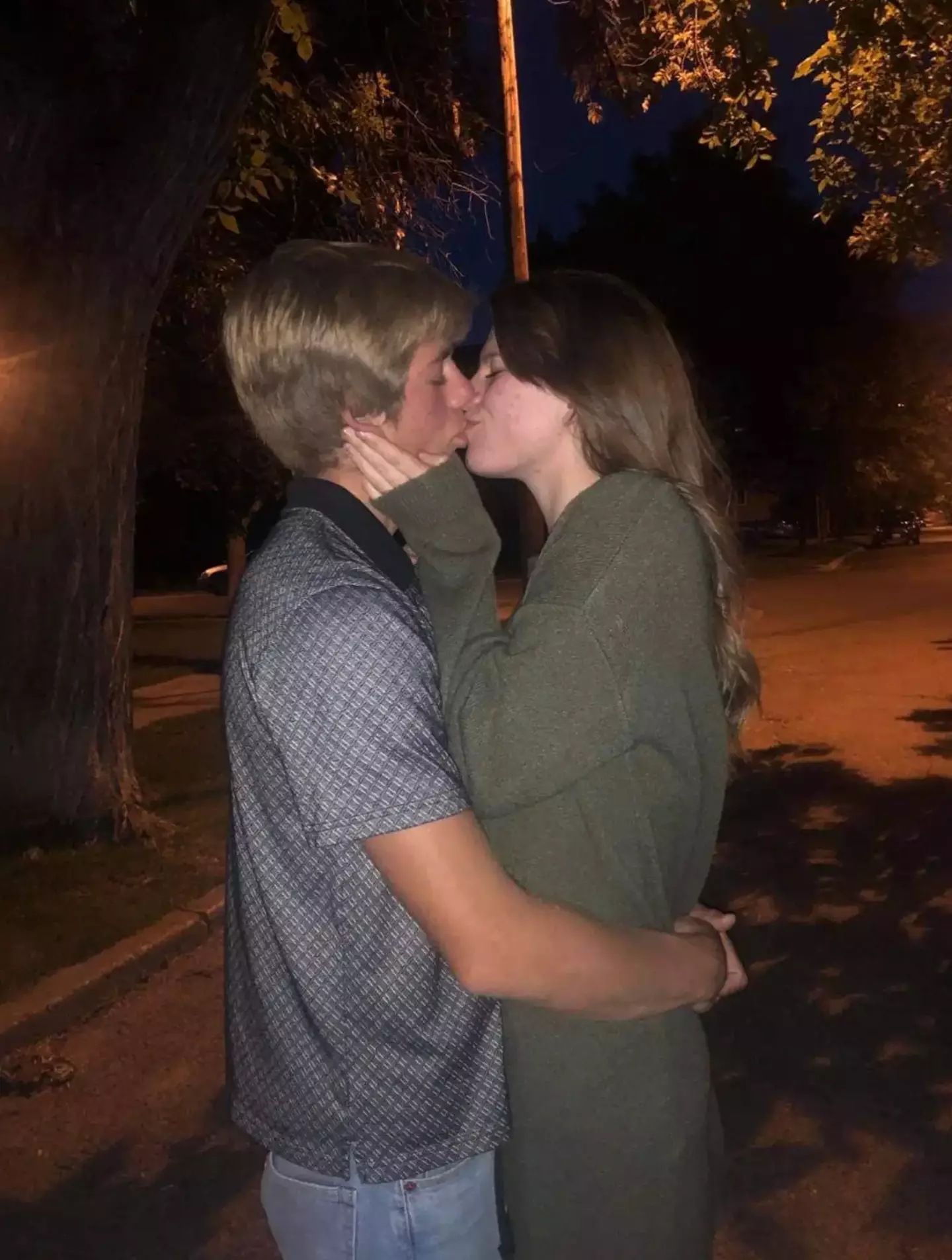 The couple before Loren's life-changing accident.