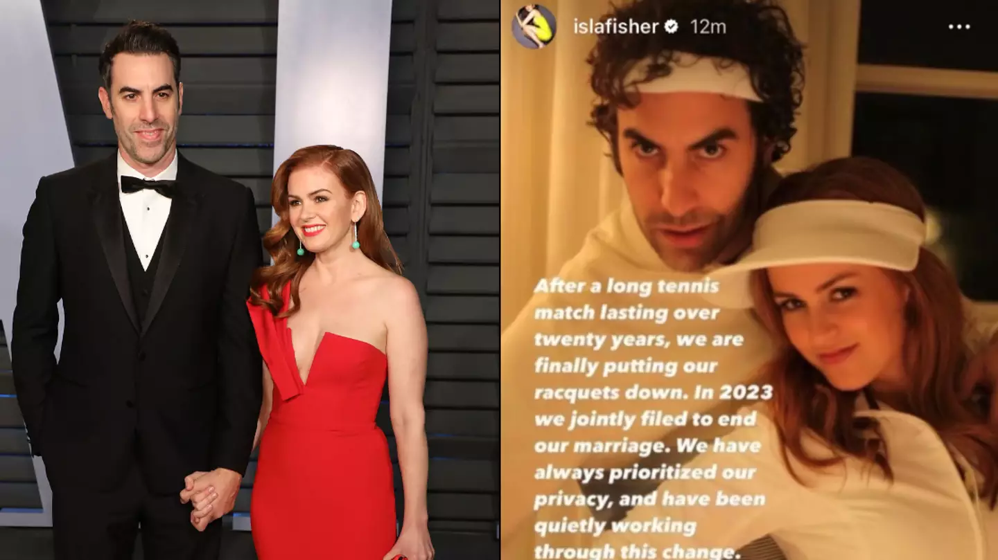 People can’t believe bizarre way Isla Fisher announced divorce from Sacha Baron Cohen after 13 years