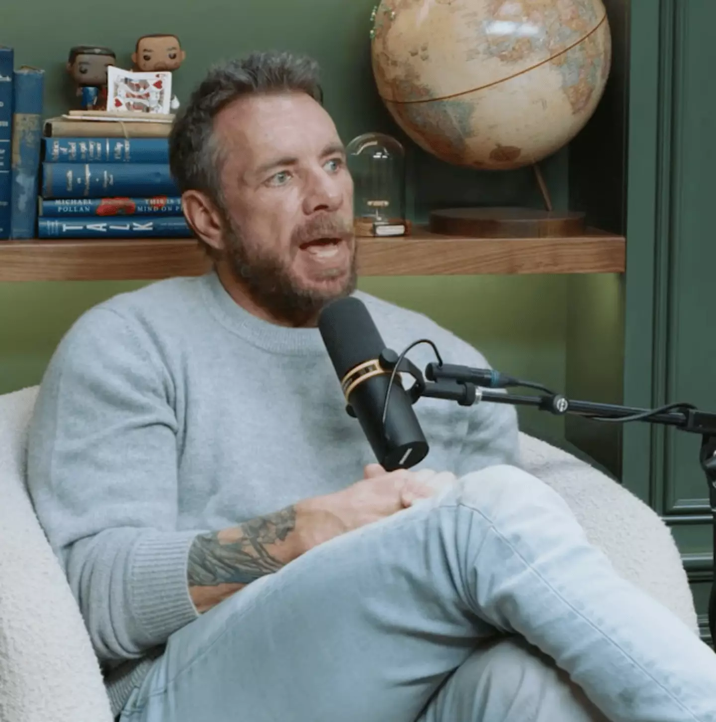 Dax Shepard welcomed Cher on his Armchair Expert podcast alongside his wife Kristen Bell (YouTube/Armchair Expert with Dax Shepard)
