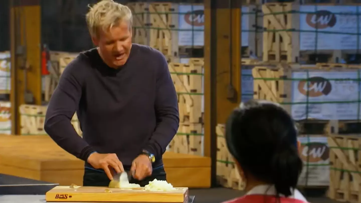 People Impressed By Gordon Ramsay Cutting An Onion 'Perfectly'
