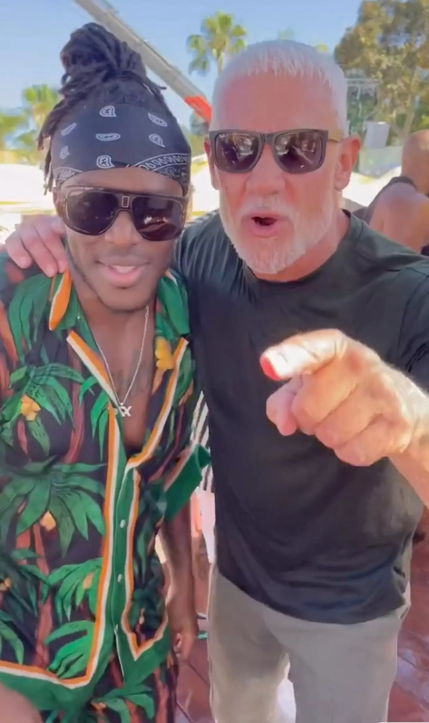 KSI has previously partied with Wayne Lineker at his Ibiza club.