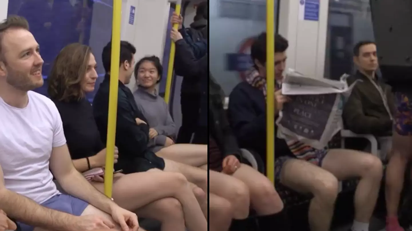 Hundreds of people going on London Underground in their pants for no reason at all today