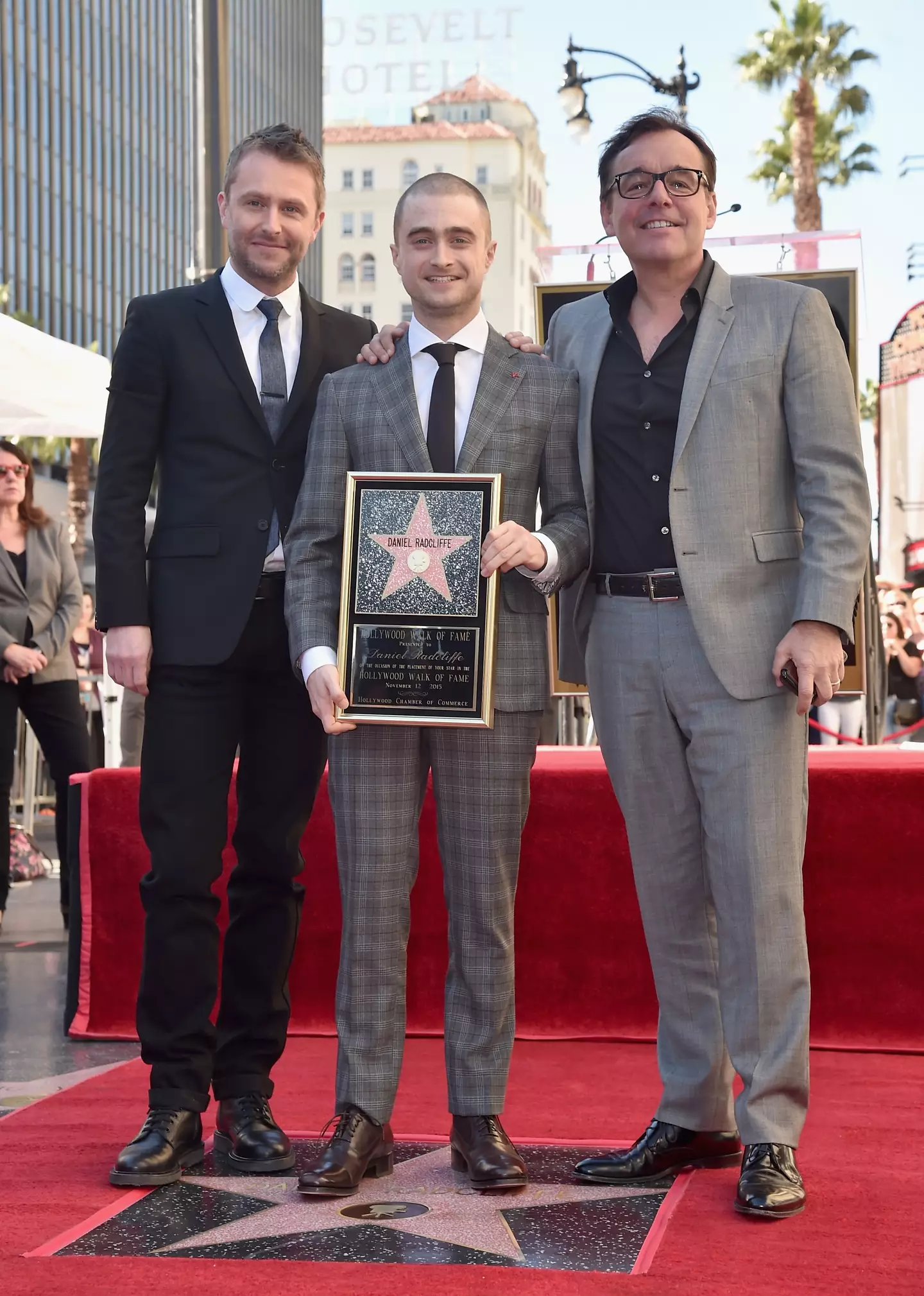 Columbus (right) is still close with Radcliffe years later (Alberto E. Rodriguez via Getty Images)
