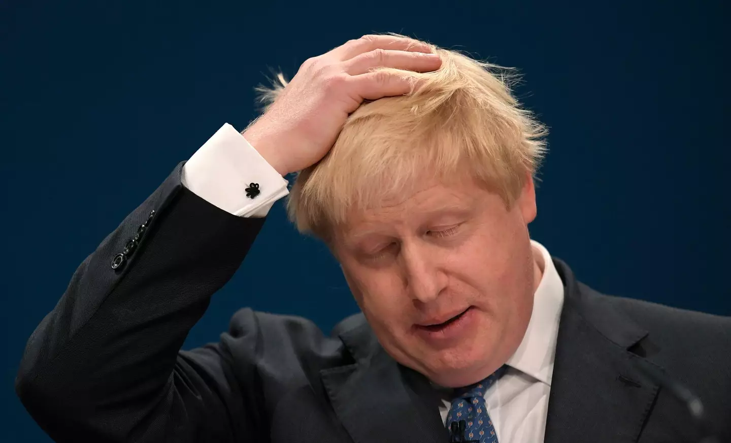 Boris Johnson was photographed hosting a pub quiz from Downing Street last Christmas.