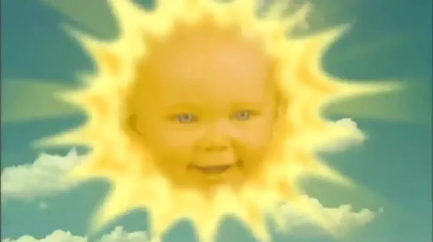 The woman who played the sun baby in Teletubbies has had a baby.