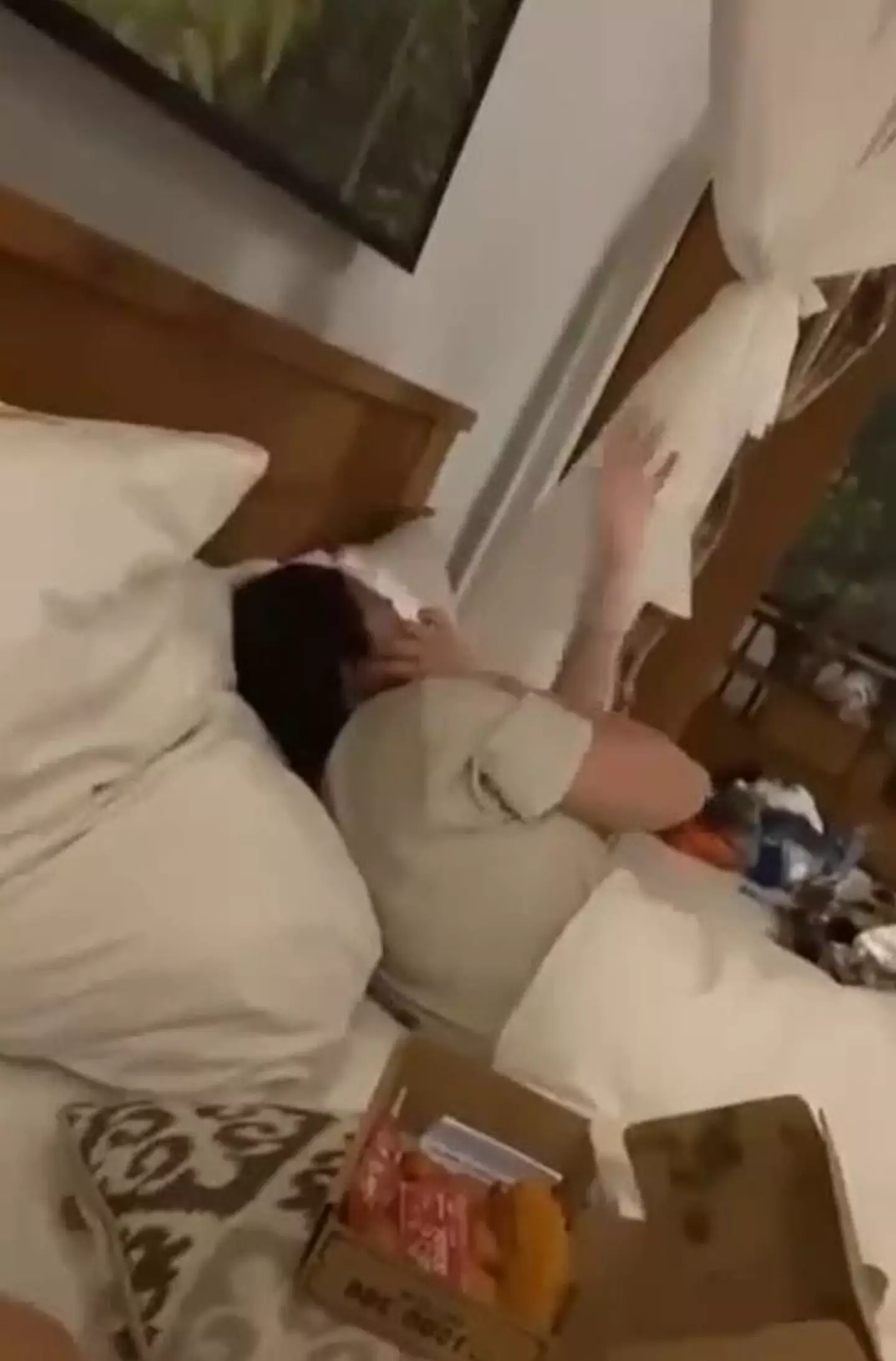 It looked like she was trying to swat flies away. (Kennedy)