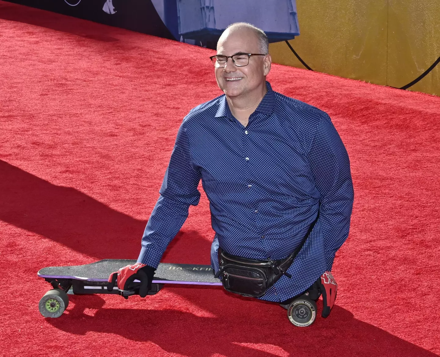 Matthew De Merritt on the red carpet of the E.T. reunion.