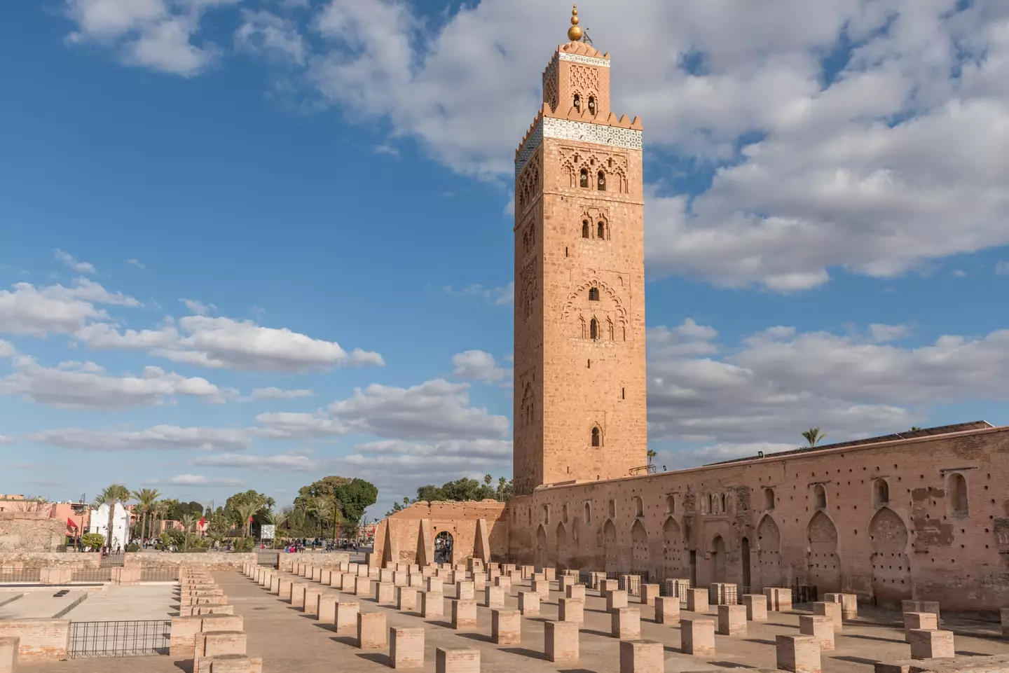 The famous The Koutoubia Mosque in Marrakesh has been damaged in the quake.