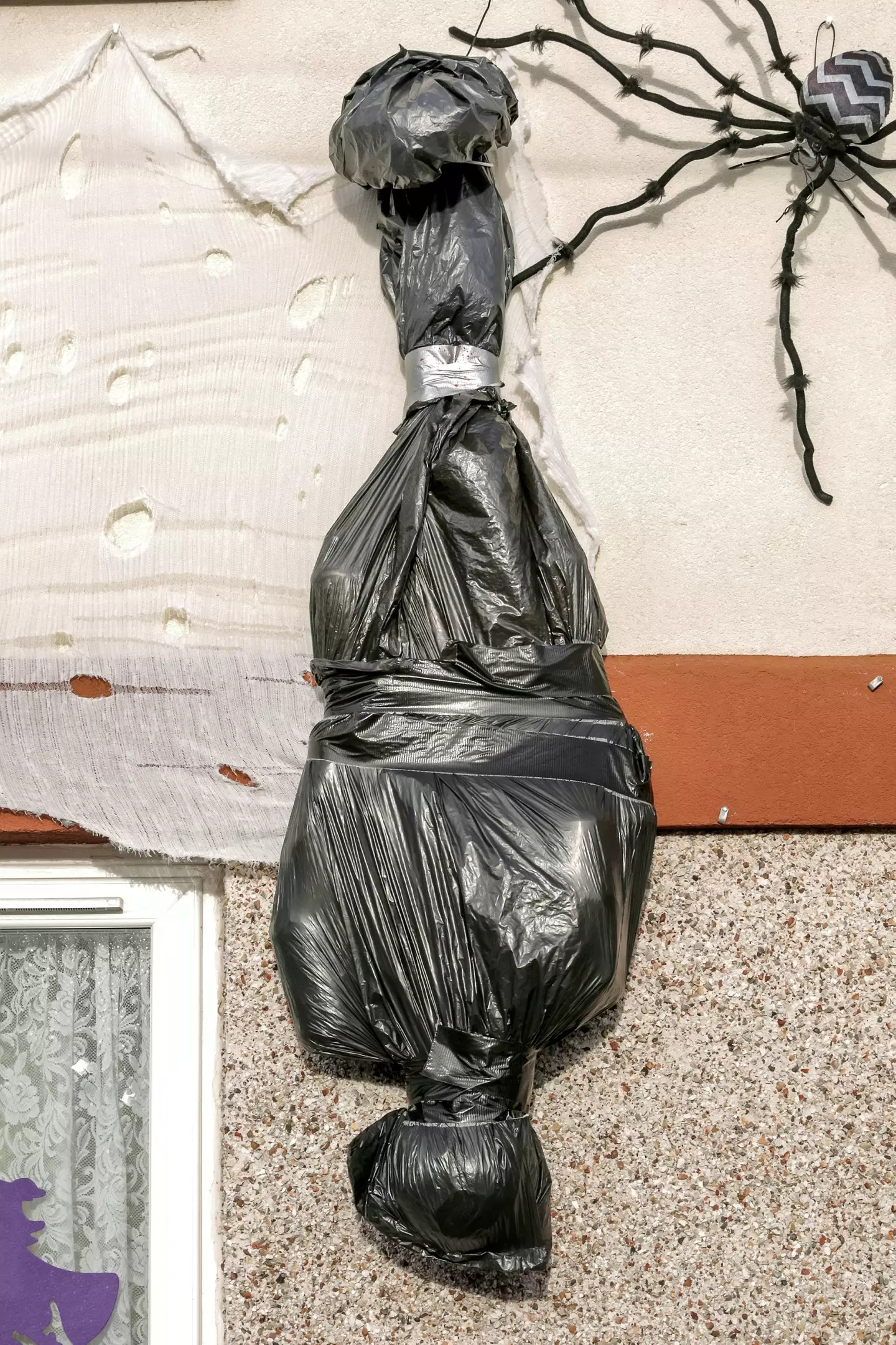 Neighbours aren't impressed with the body bags.
