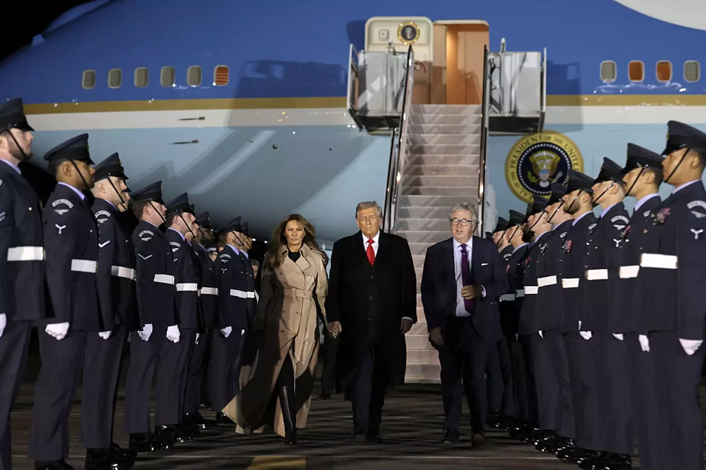 Donald and Melania Trump arrived in London last night (Anna Moneymaker/Getty Images)