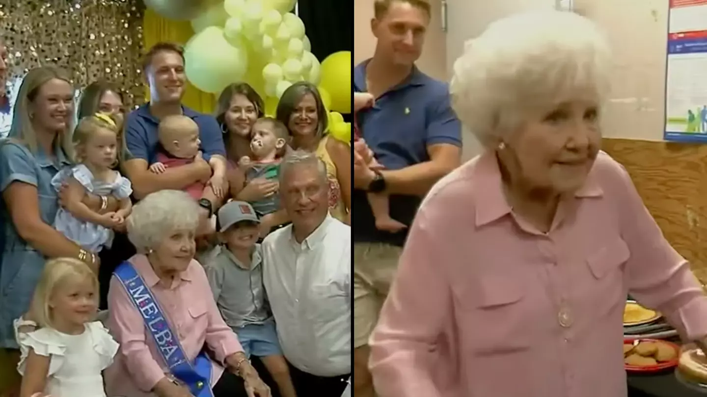 Woman retires at 90 after never missing a day of work