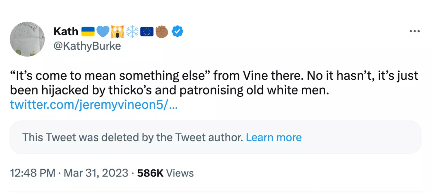 Kathy Burke said the term was had 'been hijacked by thicko’s and patronising old white men'.