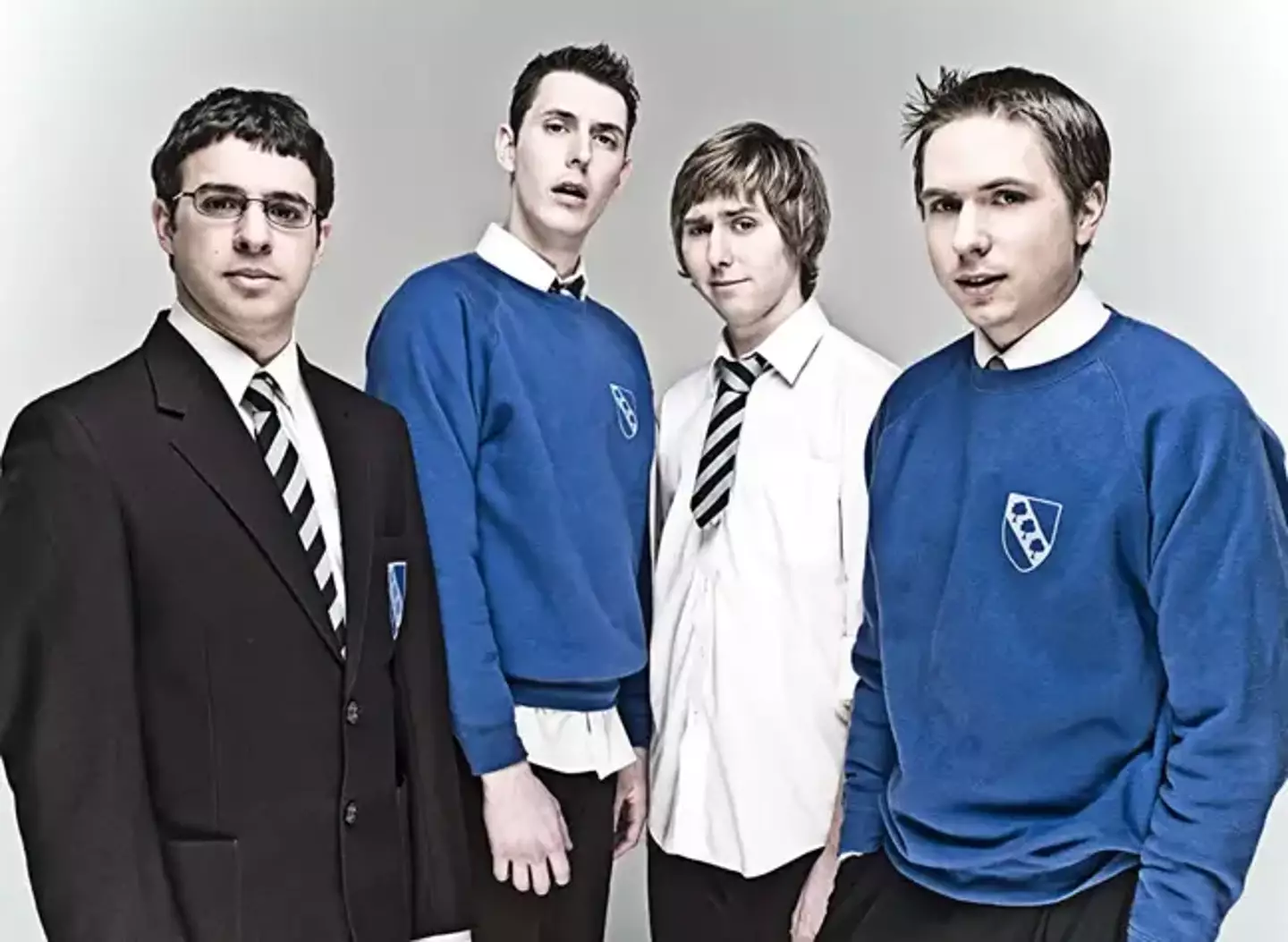 The Inbetweeners tried a pilot episode called Baggy Trousers with James Buckley in a different role.