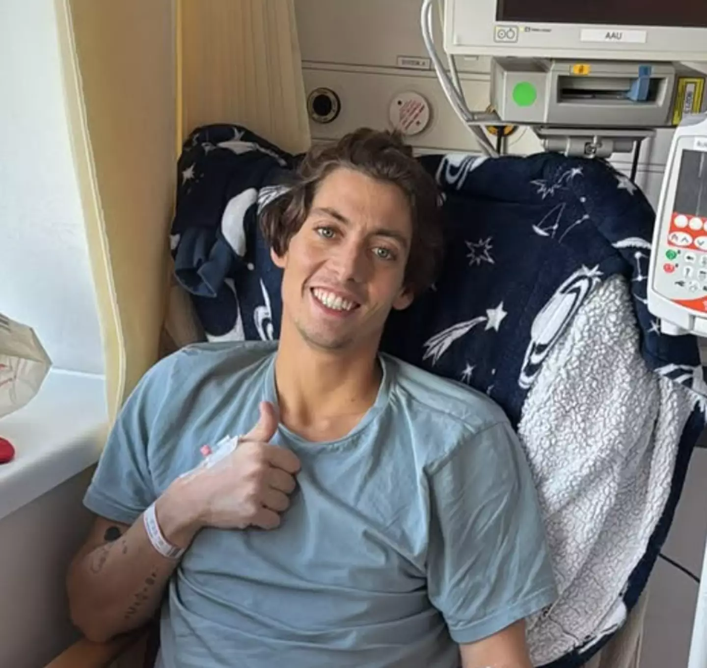 He is currently expecting a baby with his fiancée. (Instagram/samvanderpump)