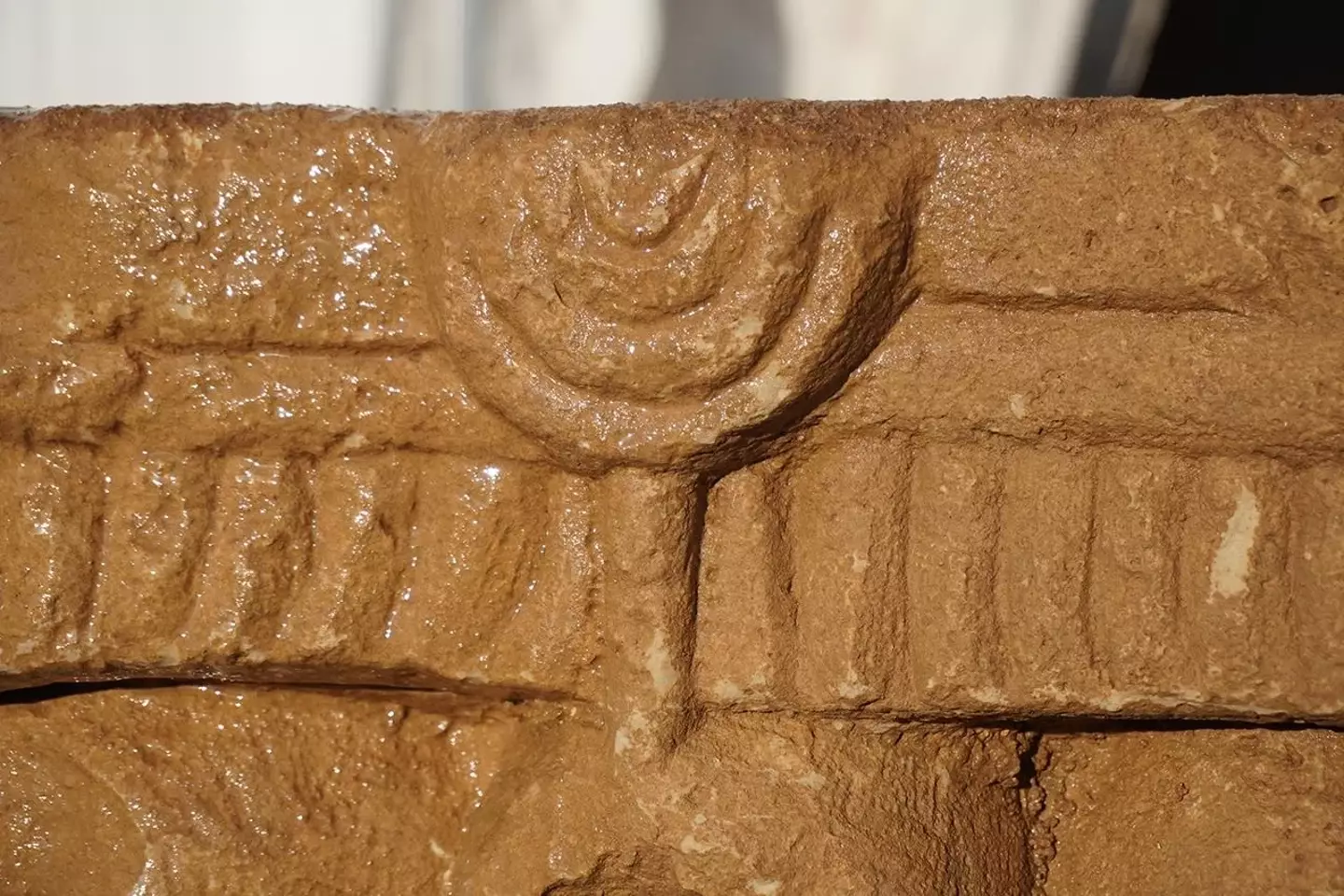 It's believed the stone is a capital (Israel Antiquities Authority)