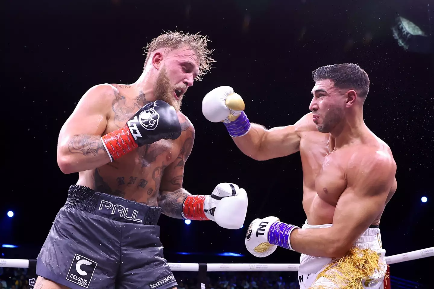 Tommy Fury called Jake Paul a 'b***h' and said he'll 'knock that bum out whenever he wants it' (Francois Nel/Getty Images)