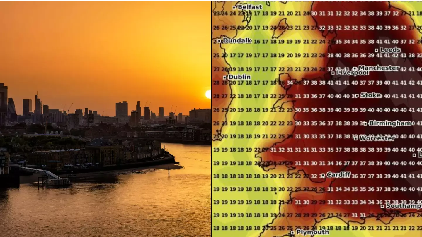 England Issued With Rare Red Extreme Heat Warning For Monday And Tuesday