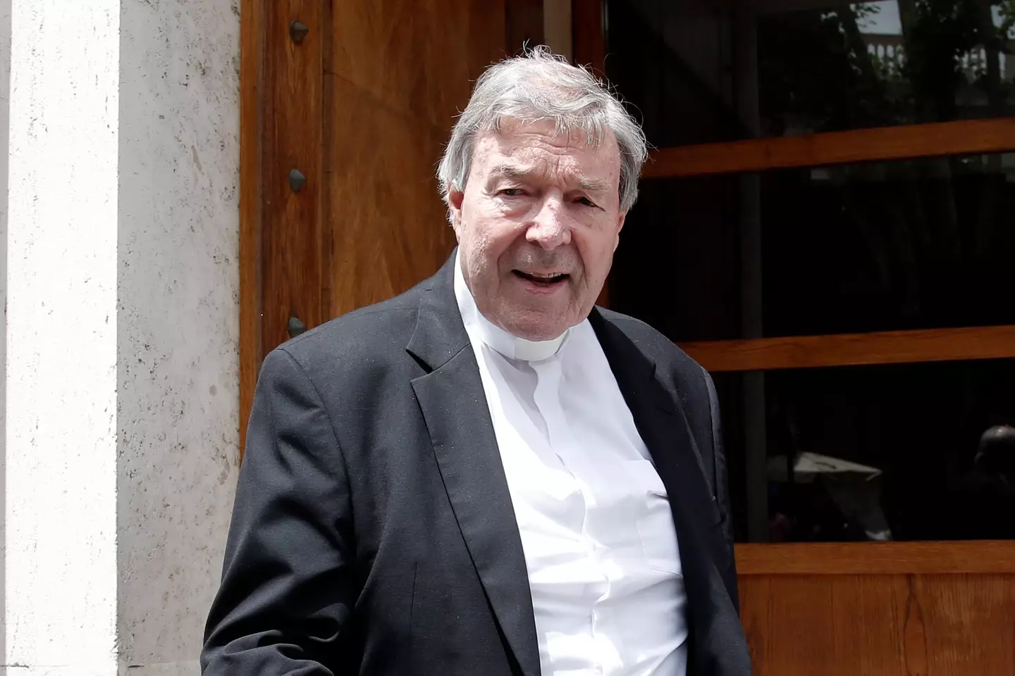 Pell, on the day he was charged with sexual assault of a minor in 2017.