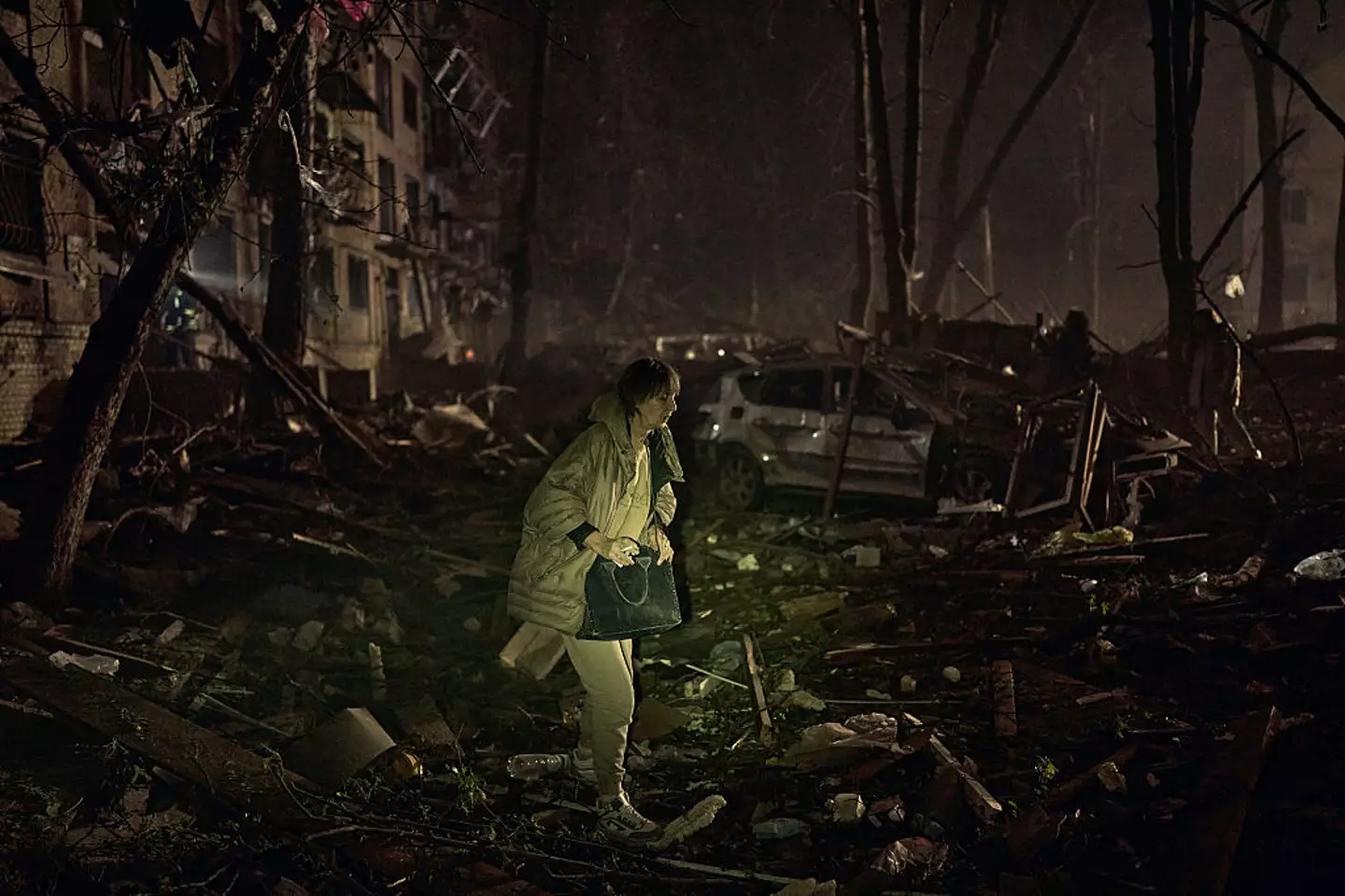 Ukraine said nine people were killed in Kyiv as a result of the overnight attacks (Kostiantyn Liberov/Libkos/Getty Images)