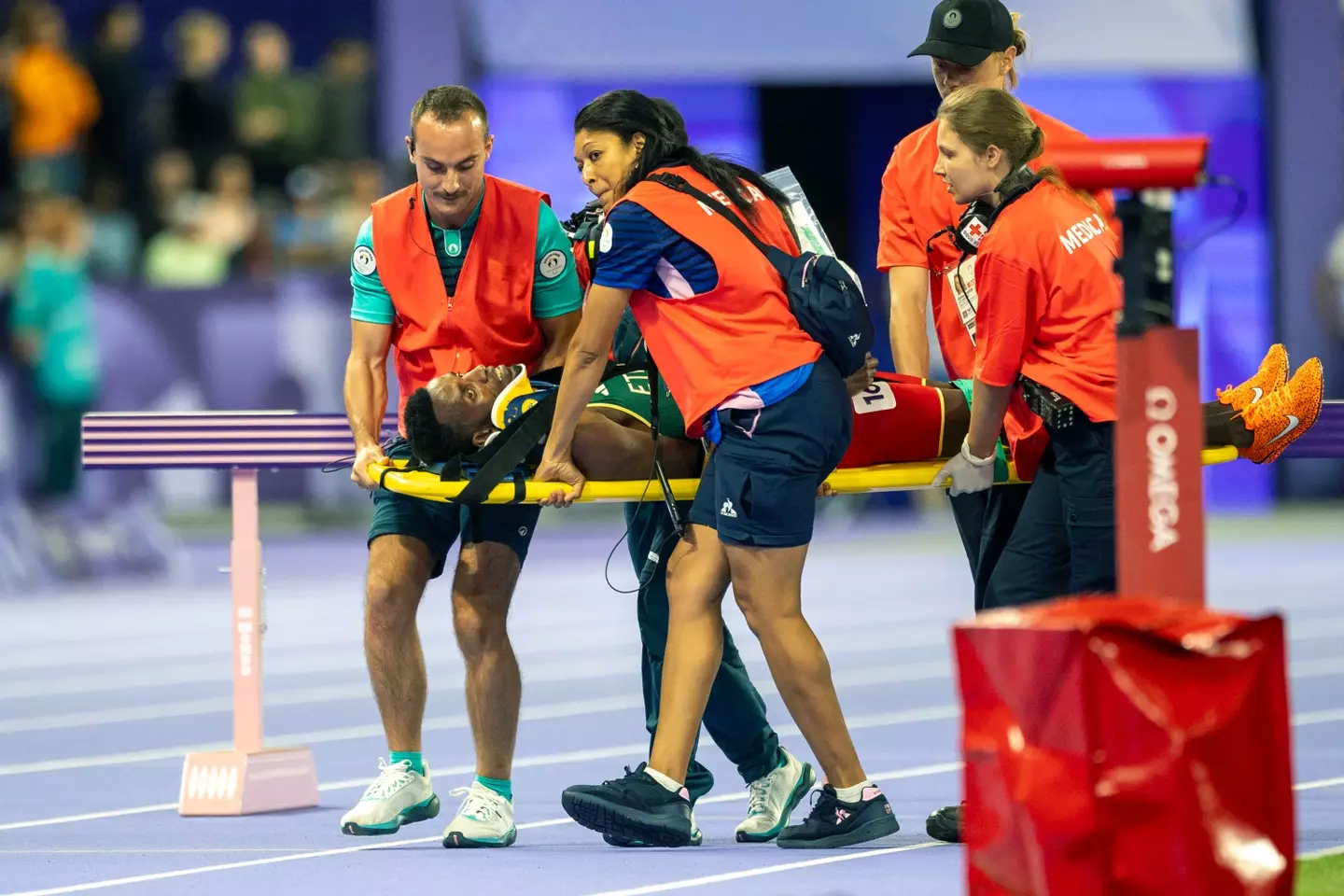 The Olympics organisers have since sent their 'very best wishes' to the athlete. (Cameron Spencer/Getty Images)