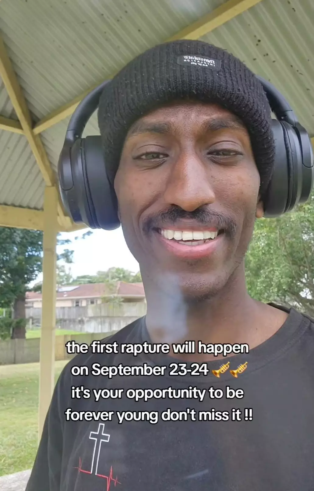 Tilahun Desalegn believed the Rapture would take place last week - but has now apologised since he was proved wrong (TikTok/@tilahun.desalegn)