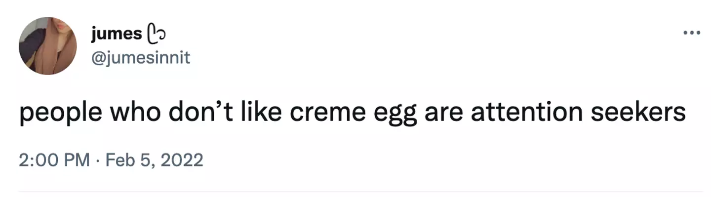 Creme Eggs have a strong fan base.