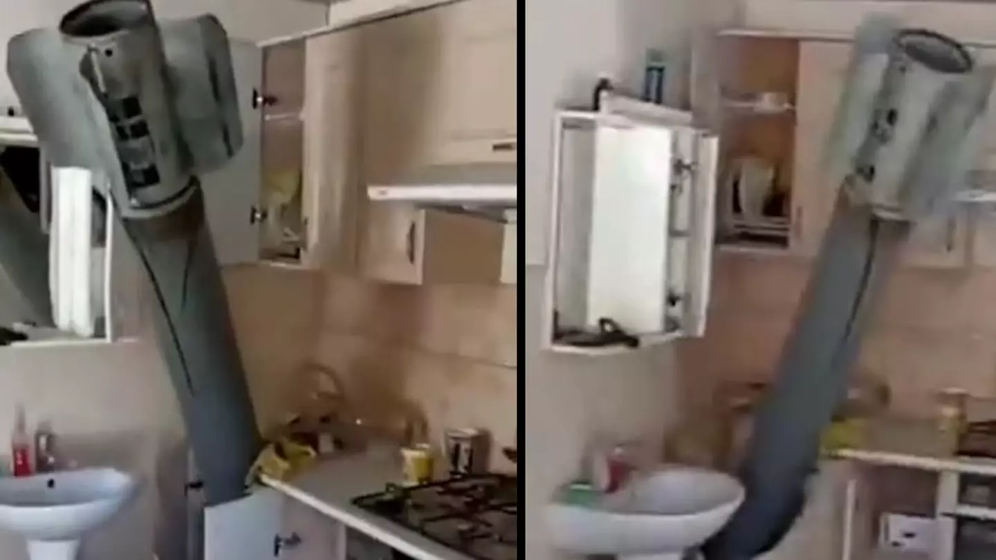 Unexploded Missile Part Found In Ukrainian Kitchen