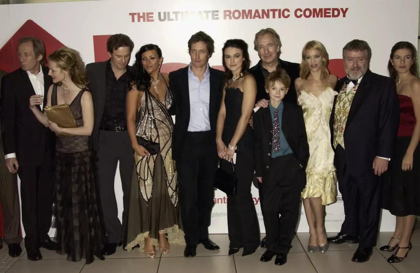 Stars from Love Actually at the 2003 premiere.