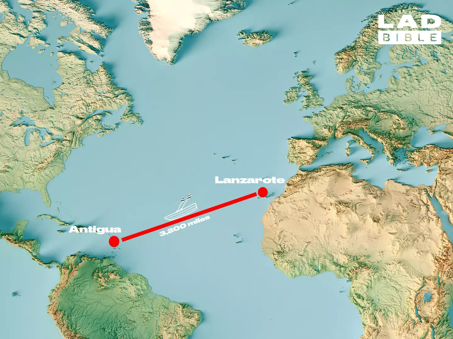 Their journey will span 3,200 miles (Getty Stock/LADbible)