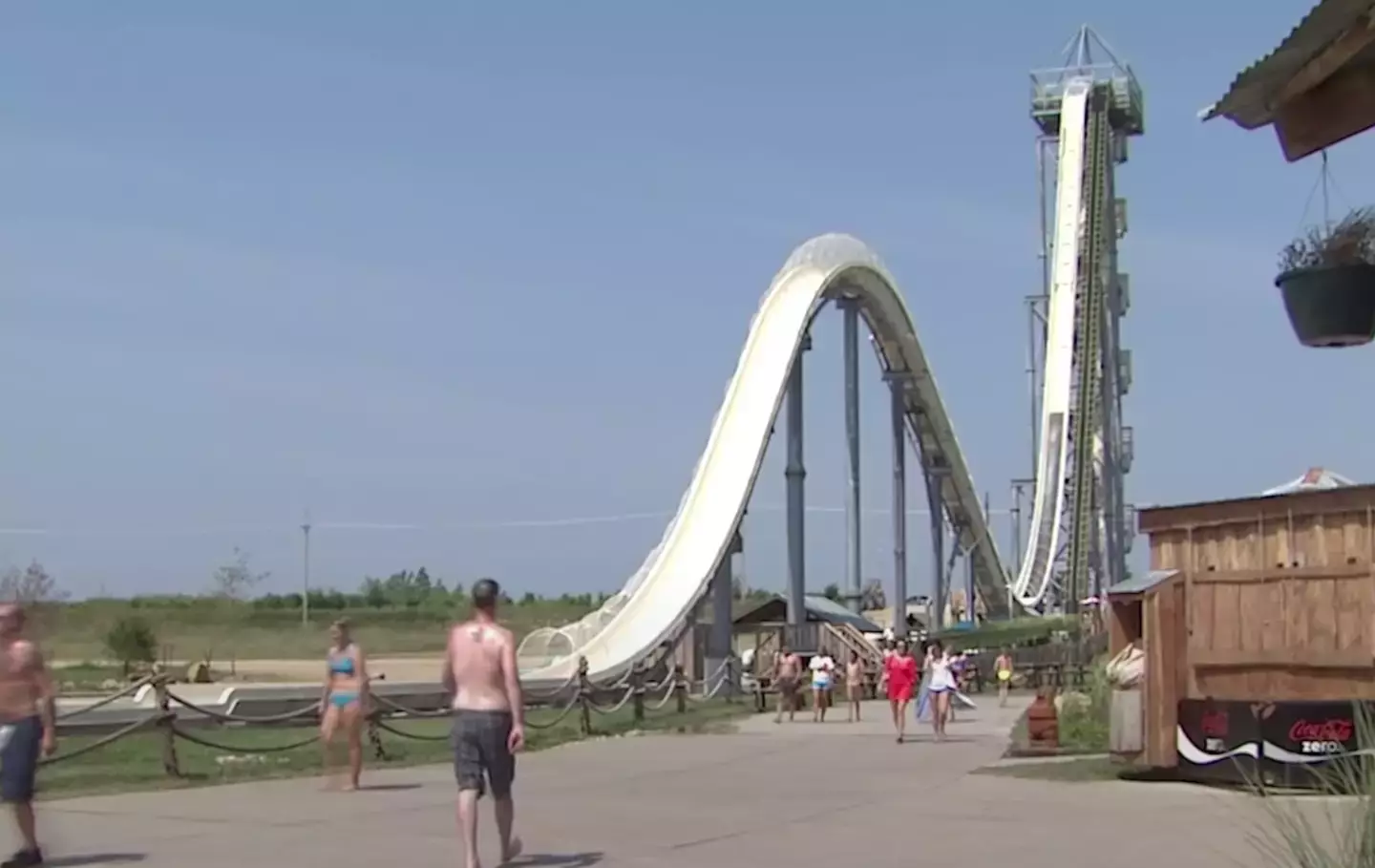 The slide was very popular for its height and speed. (The Atlantic)