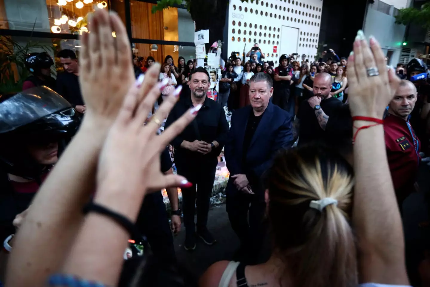 Liam Payne's father Geoff 'thanked fans for being there' (Marcos Brindicci/Getty Images)