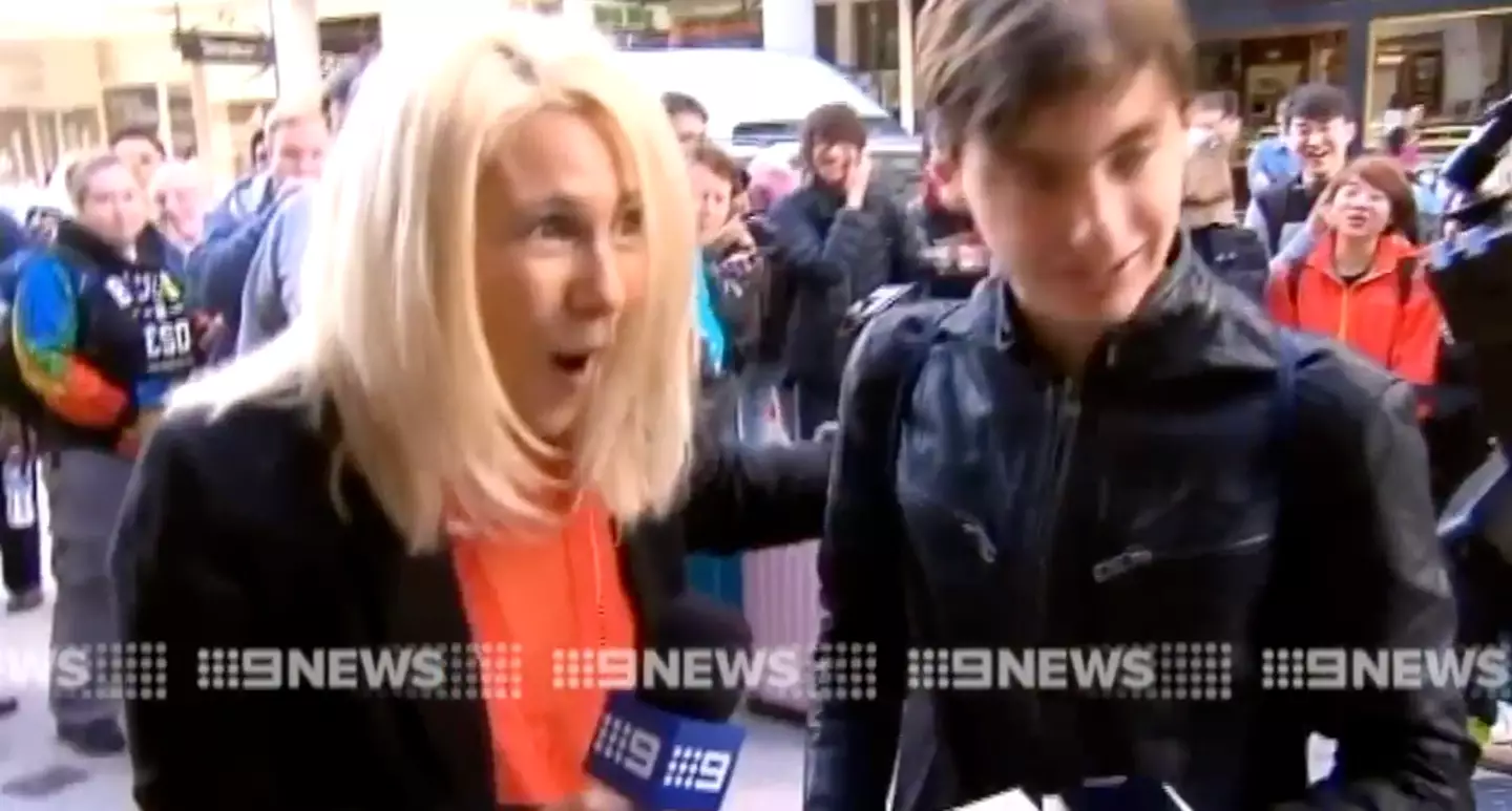 The reporter was stunned when the poor bloke dropped his brand new iPhone.