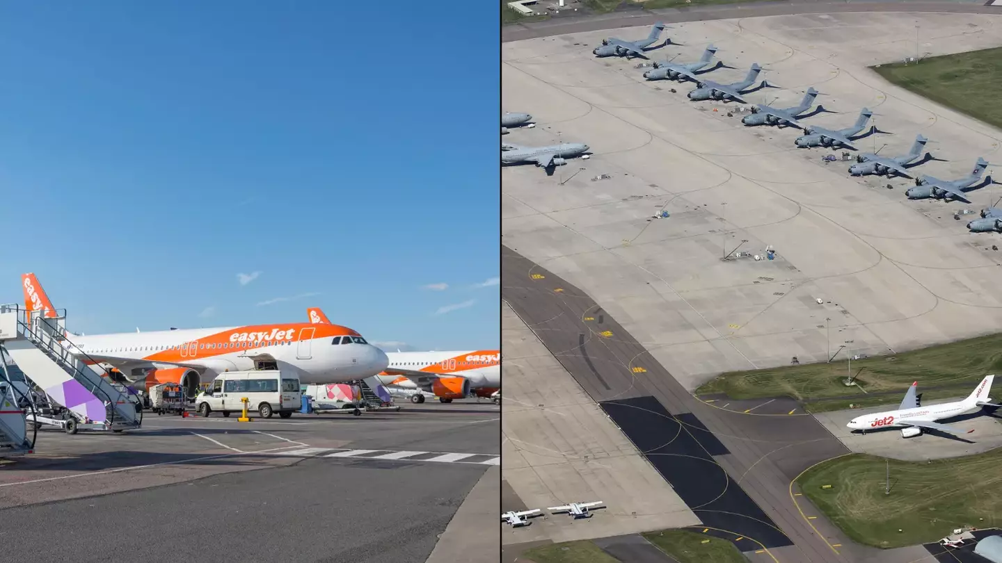 Flights Suspended And Planes Unable To Land As 'Runways Melt' At UK Airports