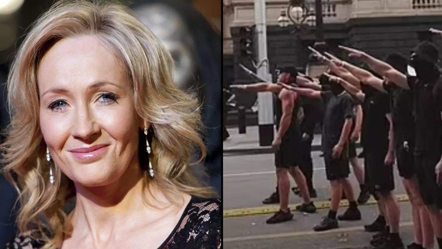 JK Rowling launches blistering attack on journalist over claims of 'staged' Nazi salute at feminist rally