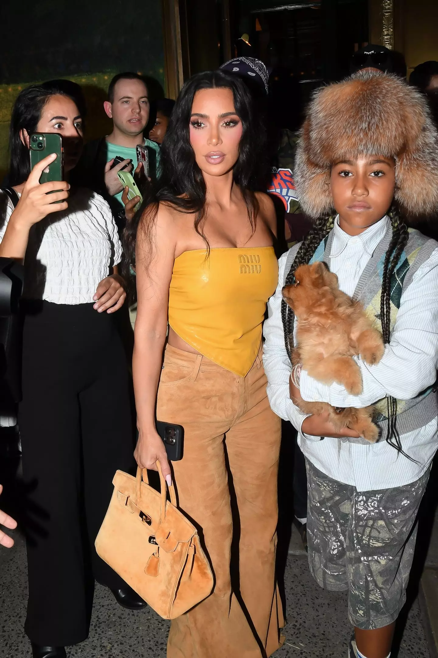 Kim Kardashian and North West in 2024 (Robert Kamau/GC Images)