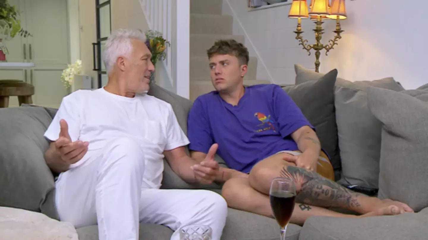 Celebrity Gogglebox stars were left cringing over a hilariously awkward condom segment.