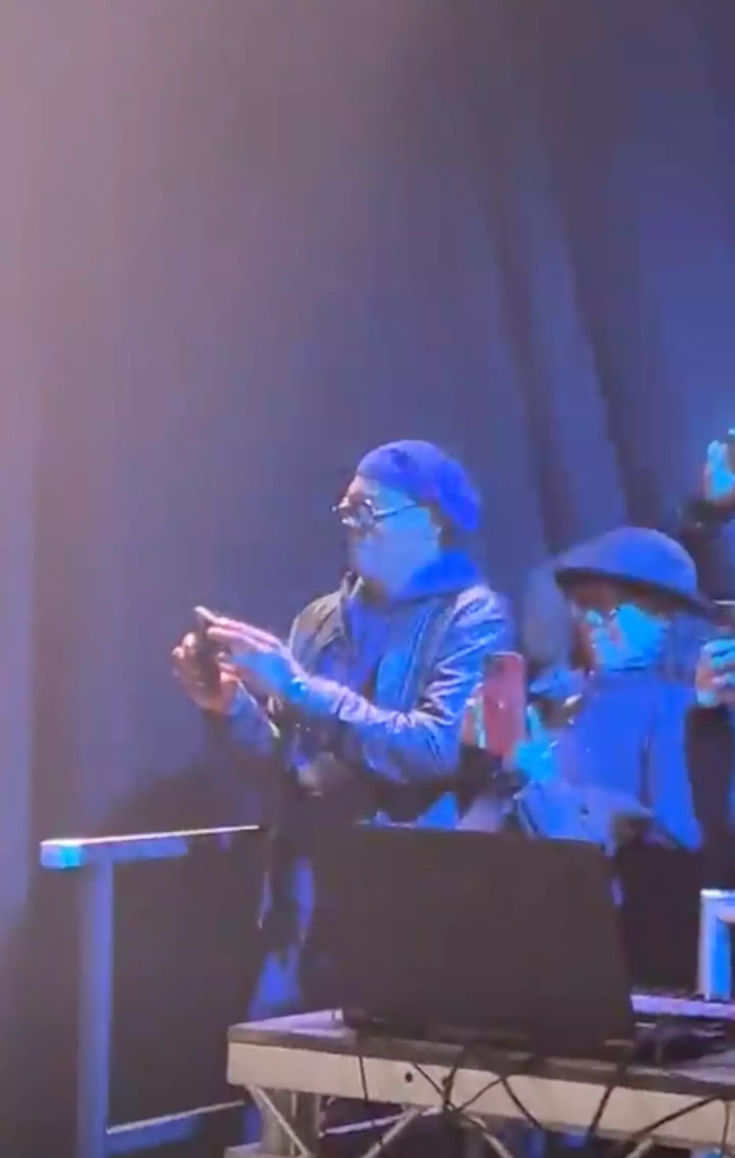 Samuel L. Jackson rocked up for a evening at the notorious Bongo's Bingo in Scotland.