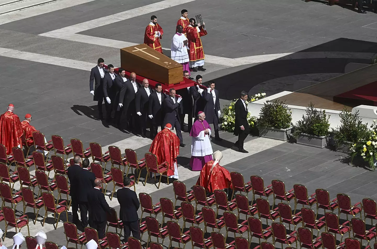 Pope Francis' funeral is taking place today (26 April) (Halil Sagirkaya/Anadolu via Getty Images)