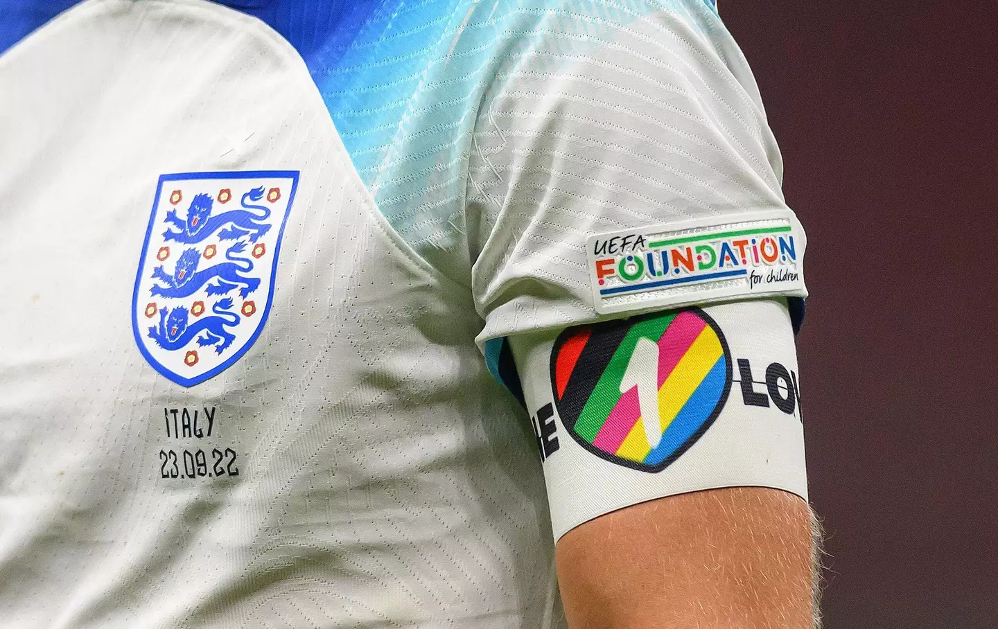 England had planned on wearing 'One Love' armbands at the World Cup.