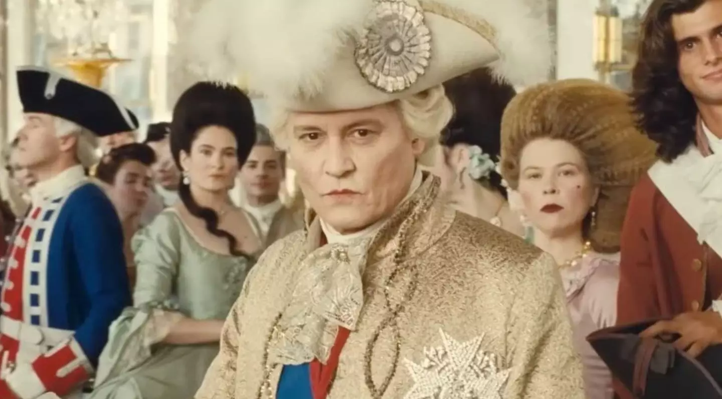 Johnny Depp stars as King Louis XV in the period drama.