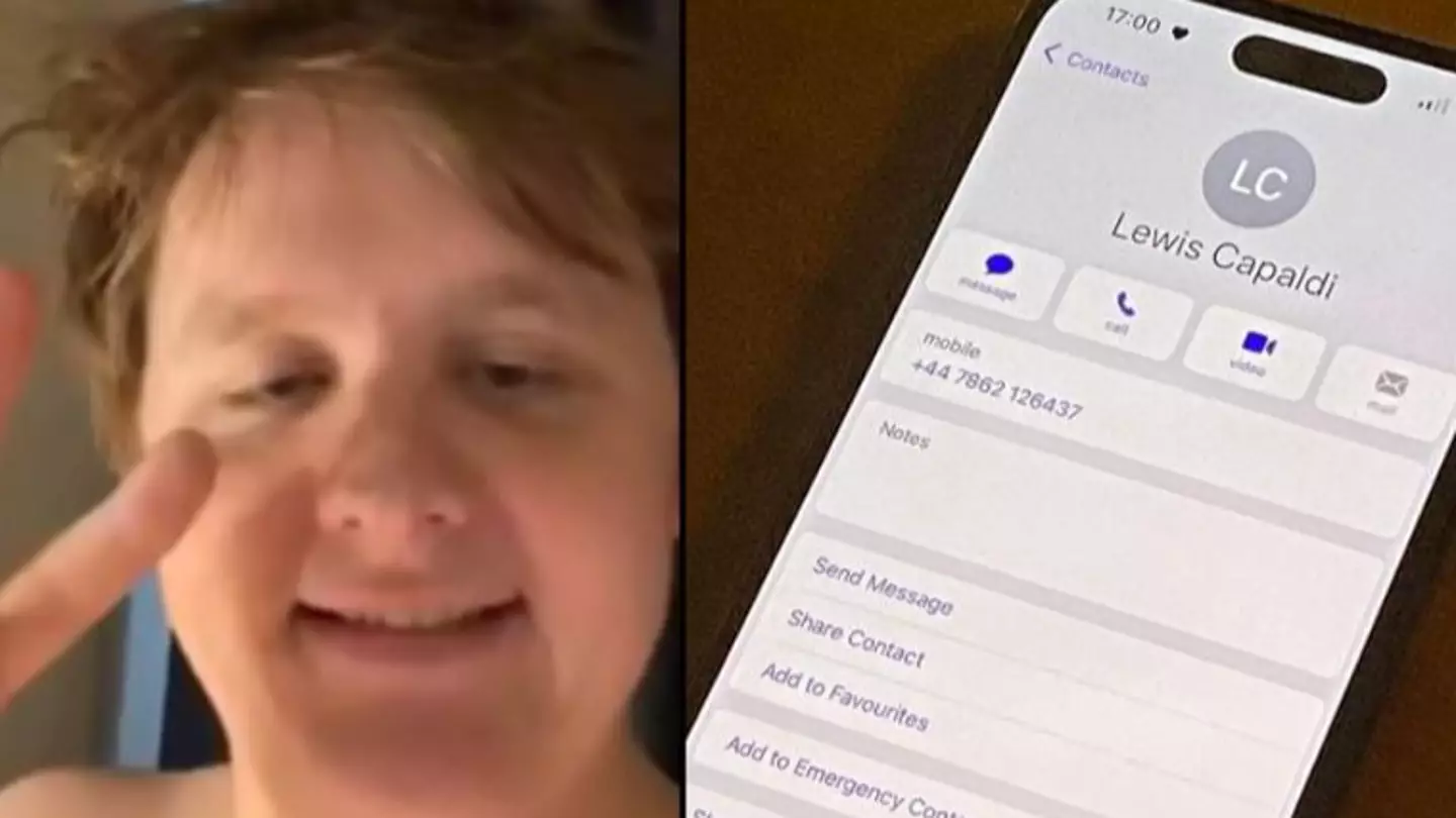 Woman furious after ringing Lewis Capaldi when he 'revealed' phone number to the world